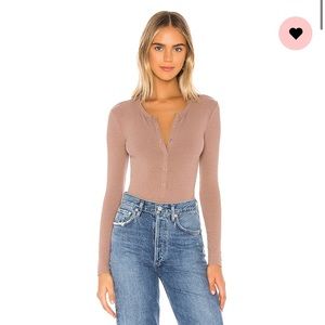 Lovers + Friends button down bodysuit xs